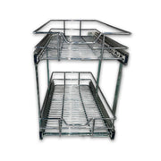 15'' TWO TIER WIRE BASKET SOFT CLOSE (H: 18 1/4" - W: 14 1/2" - D: 22")