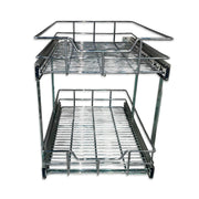 18'' TWO TIER WIRE BASKET SOFT CLOSE (H: 18 1/4" - W: 17 1/2" - D: 22")