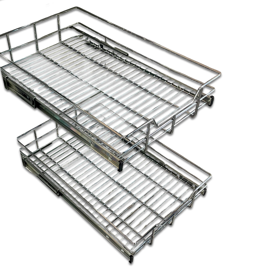 20'' TWO TIER WIRE BASKET SOFT CLOSE (H: 18 1/4" - W: 20 1/8" - D: 22")