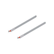 TANDEMBOX rectangular gallery rails - TOP Ident 22'' White Aluminum