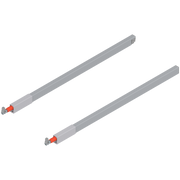 TANDEMBOX rectangular gallery rails - TOP Ident 22'' White Aluminum (Right) 20/Box