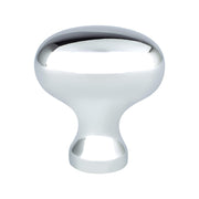 KNOB 34MM OVAL POLISHED CHROME 25/BOX
