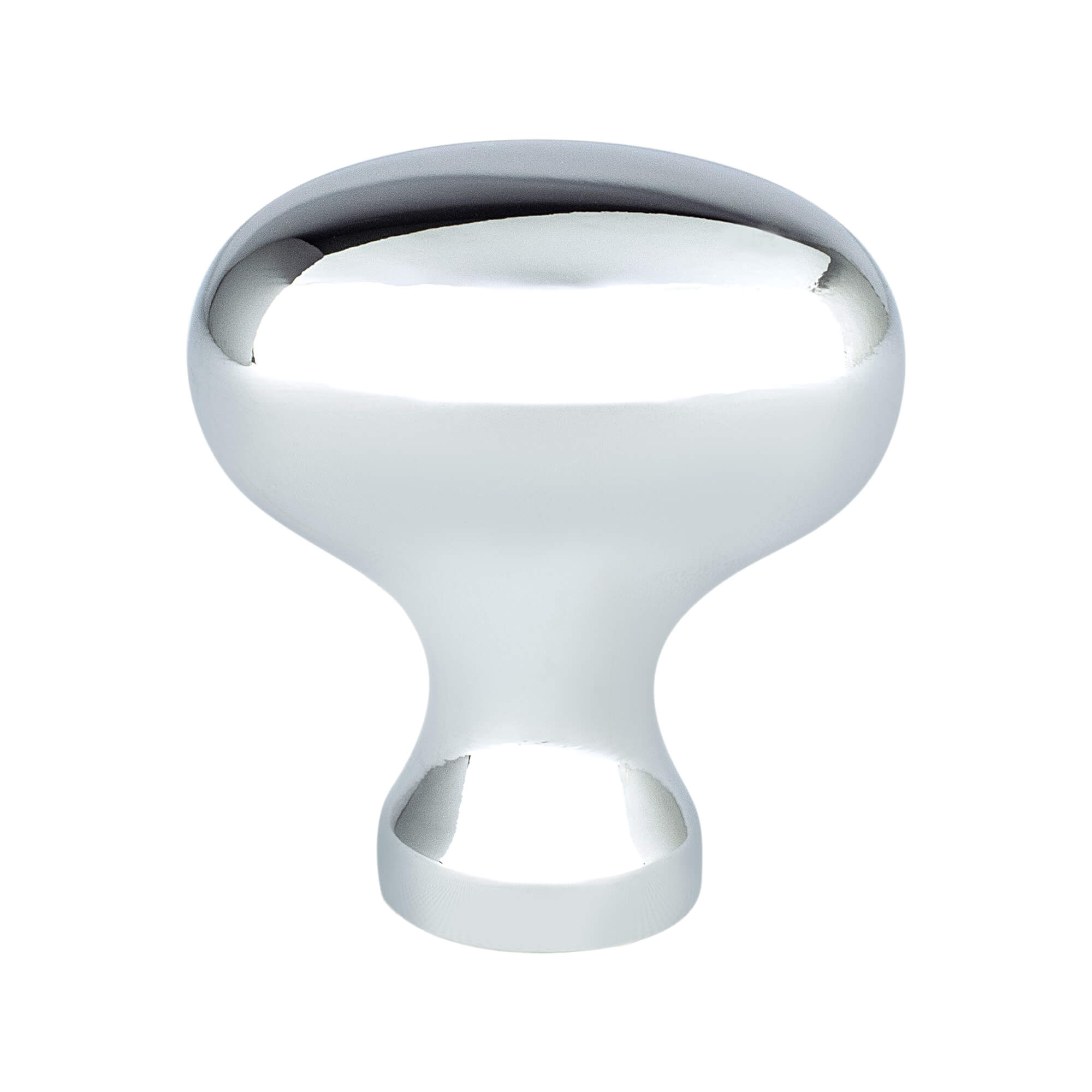 KNOB 34MM OVAL POLISHED CHROME 25/BOX