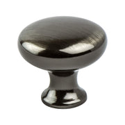 KNOB 29MM BRUSHED BLACK NICKEL 25/BOX