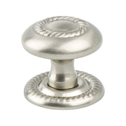 Advantage Plus Four Brushed Nickel Roped Knob