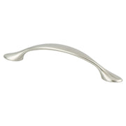 Transitional Advantage Three 96mm CC Brushed Nickel Rounded End Pull