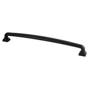 Tailored Traditional 12 inch CC Matte Black Appliance Pull