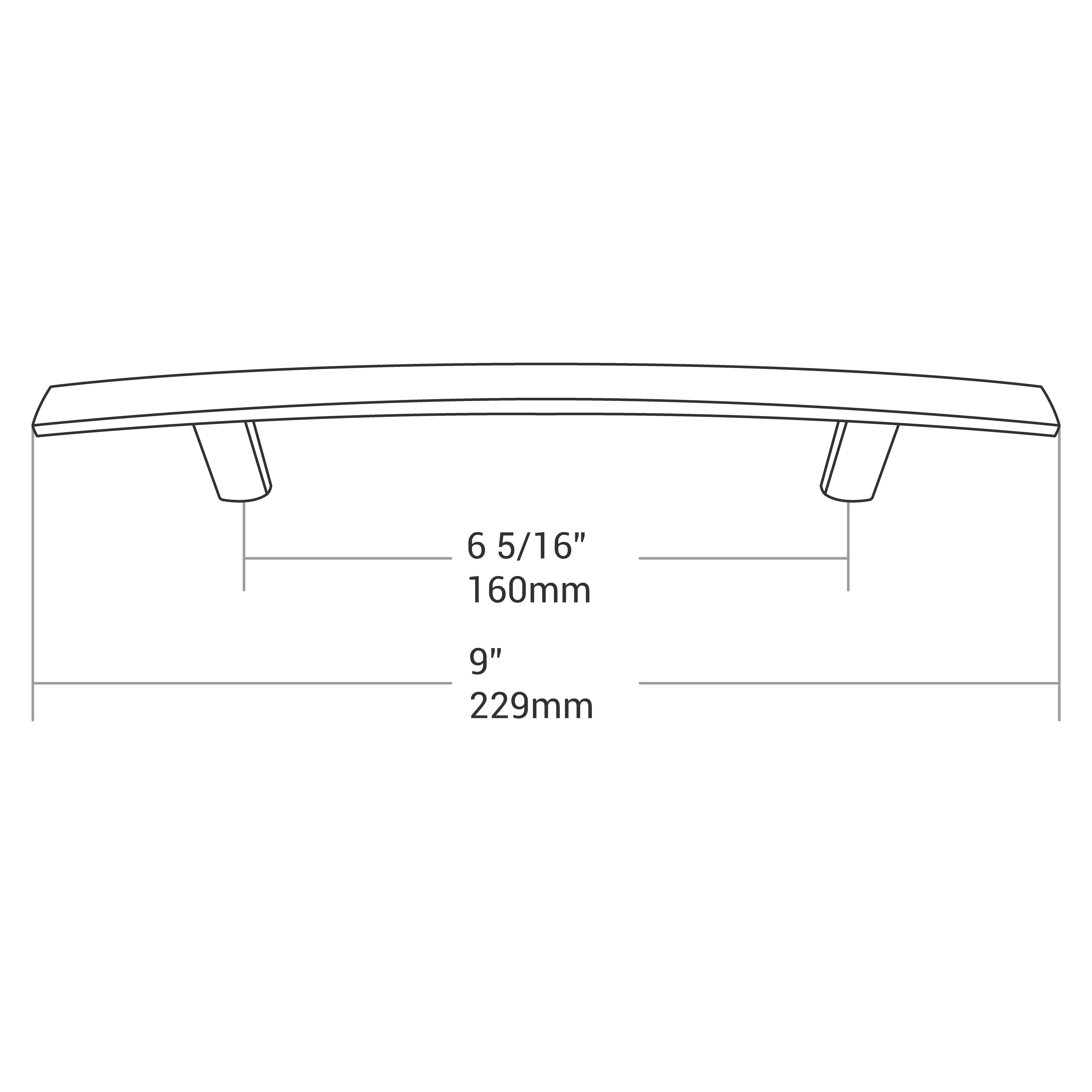 HANDLE BRUSHED NICKEL 160MM