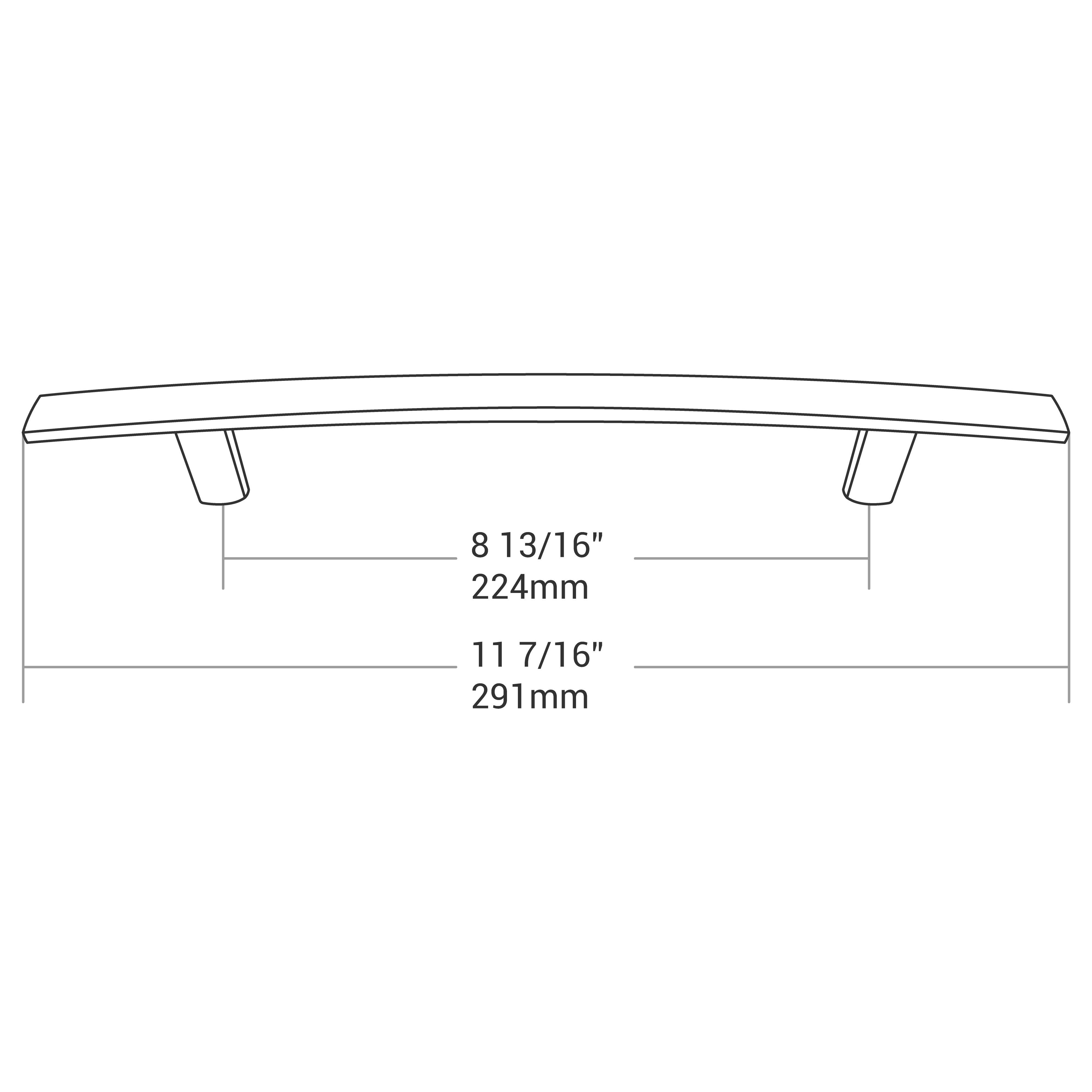 HANDLE BRUSHED NICKEL 224MM