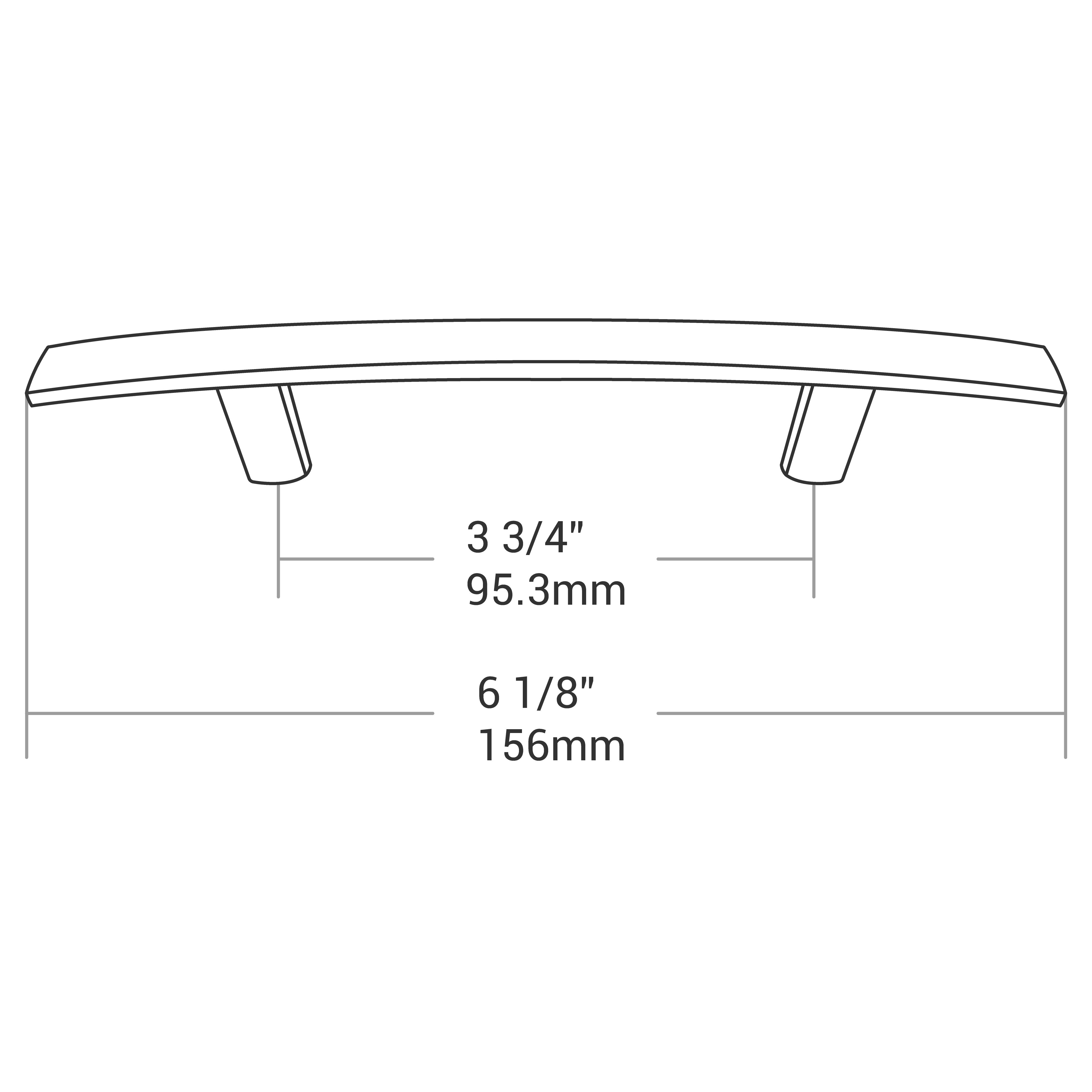 HANDLE MATT BLACK 96MM