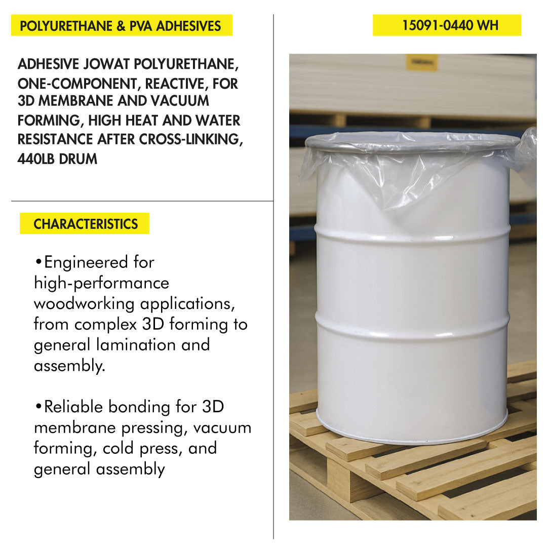 Polyurethane Reactive ADHESIVE JOWAT POLYURETHANE ONE-COMPONENT REACTIVE FOR 3D MEMBRANE AND ...