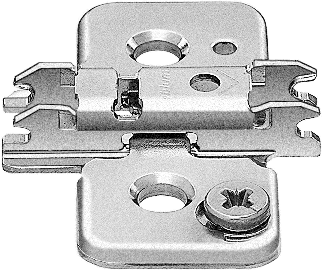 CLIP mounting plates NEW CAM height adjustable mounting plates 6mm Nickel