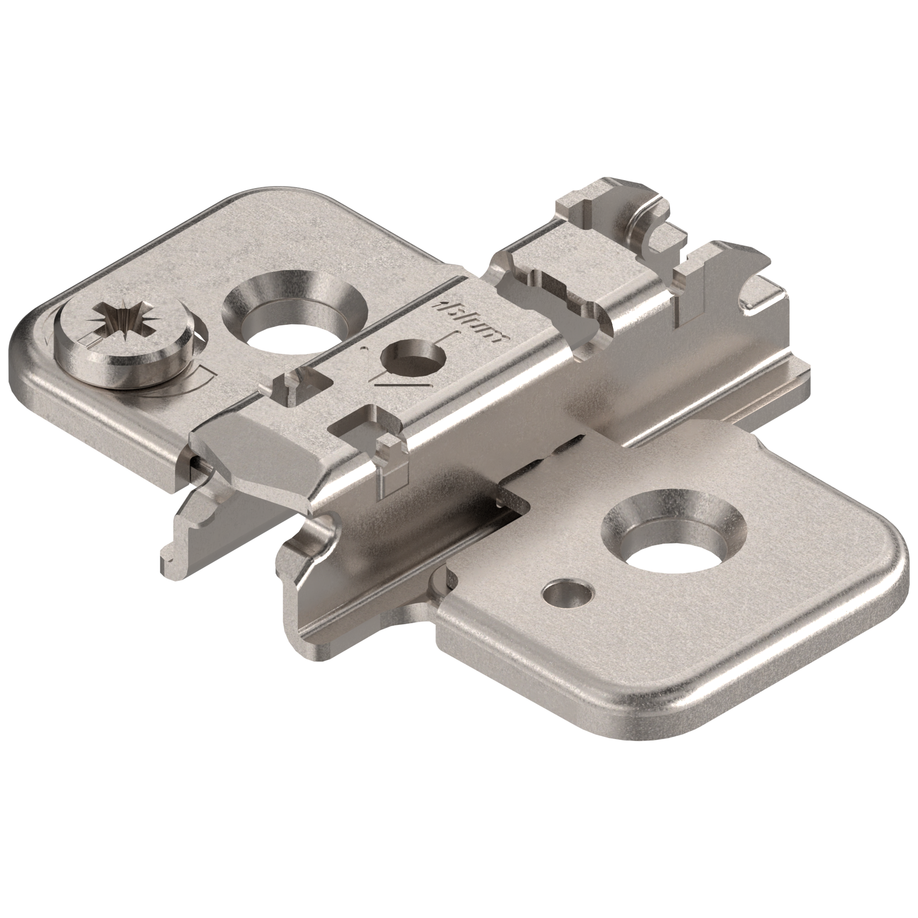 CLIP mounting plates NEW CAM height adjustable mounting plates 16mm Nickel
