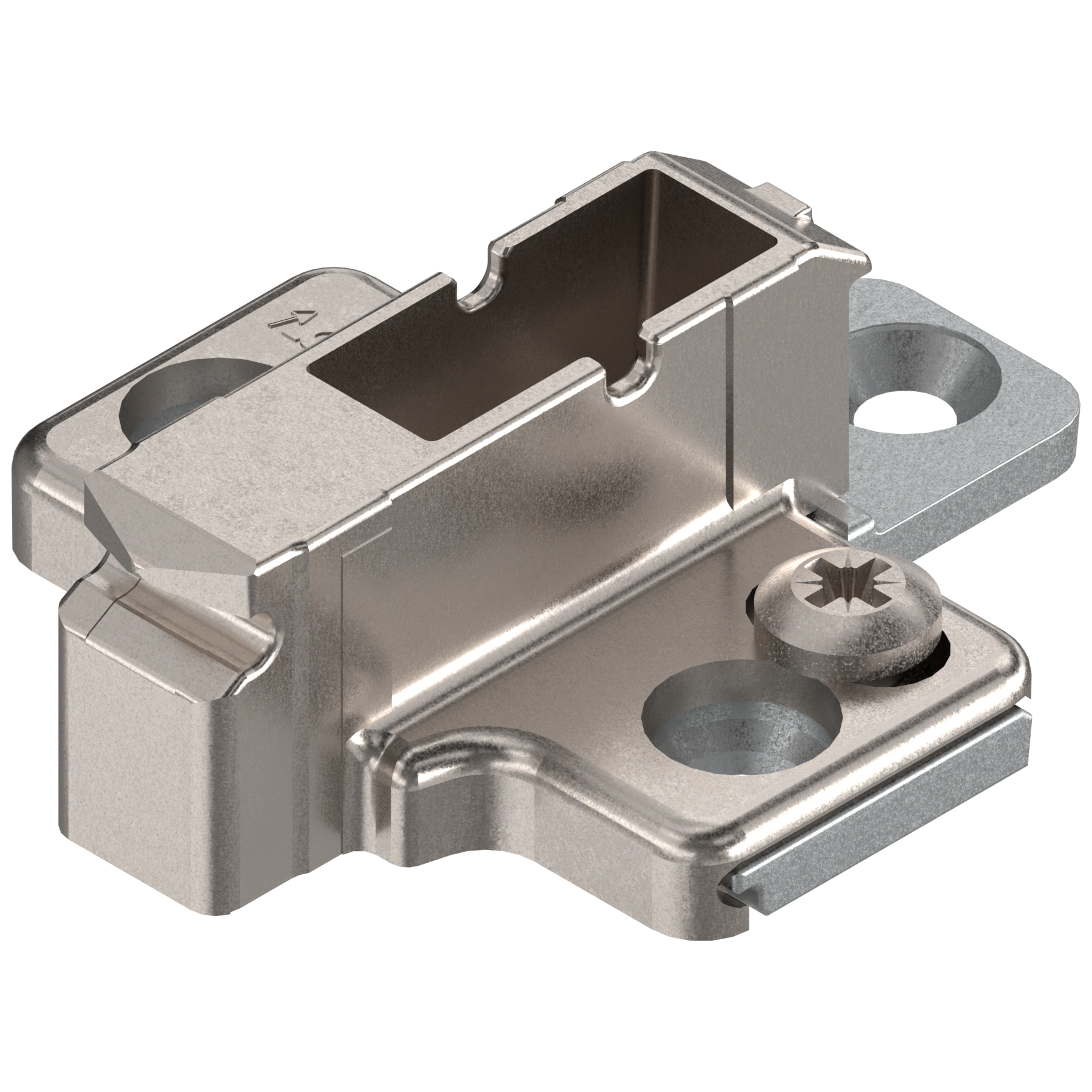 CLIP mounting plates Wing mounting plates 9mm Nickel system screw