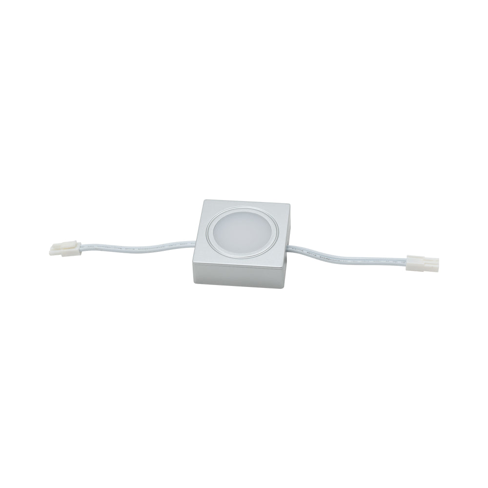 Light Square Plastic Silver Clear White