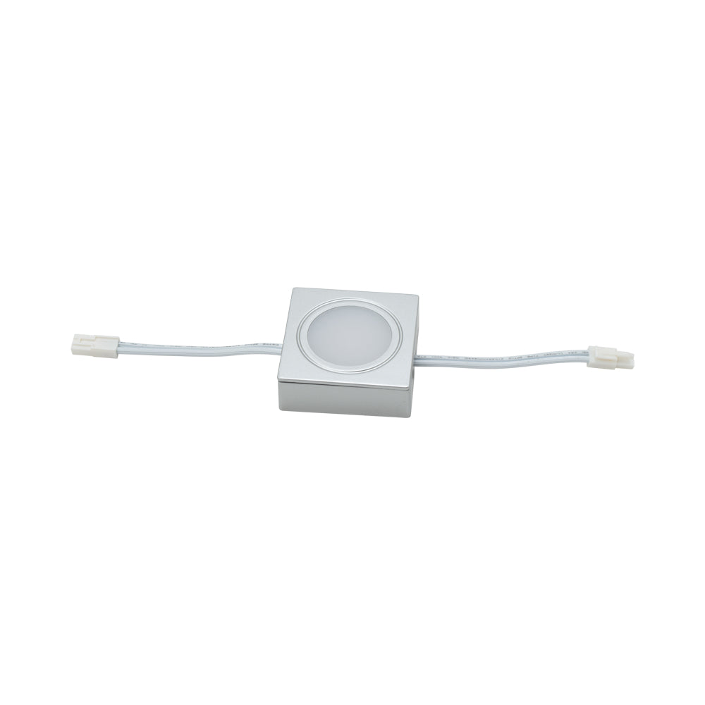 Light Square Plastic Silver Clear White
