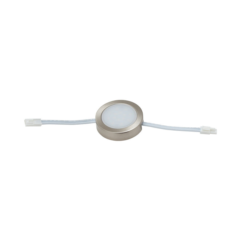 Light Round Steel Warm White