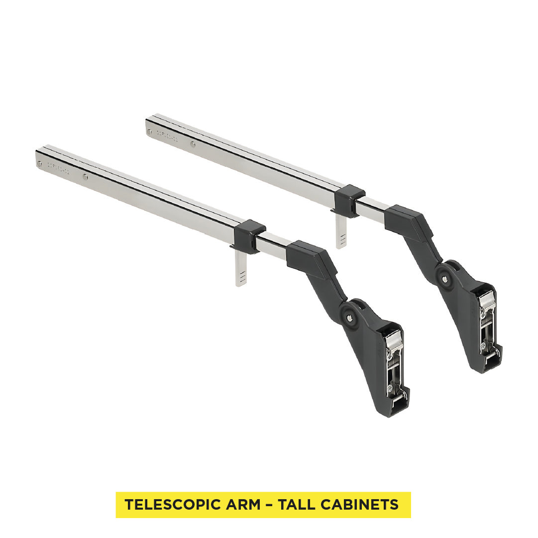 AVENTOS HF Arm assembly Nickel Cabinet range height 27" to 35"