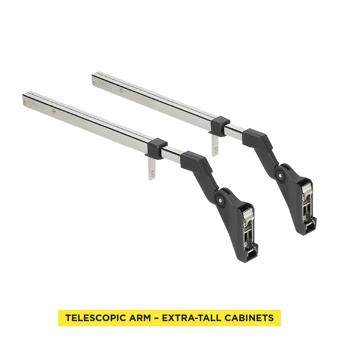 AVENTOS HF Arm assembly Nickel Cabinet range height 35" to 42"