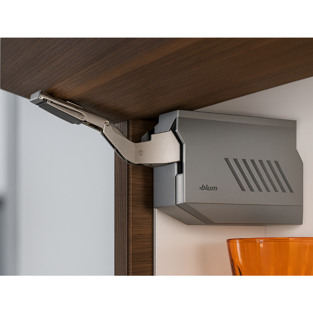 Aventos HK-S Stay Lift, Lift Mechanism (Set), PF=960-2215 (With 2 Pieces), for Screwing On, Light Gray/Stainless Steel Brushed