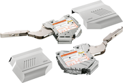 Aventos HK-S Stay Lift, Lift Mechanism (Set), PF=960-2215 (With 2 Pieces), for Screwing On, For TIP-ON, Light Gray/Stainless Steel Brushed