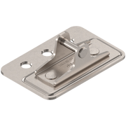 Aventos HK-XS Arm Assembly Adapter Plate for Large Overlay 5 Piece Doors, Nickel-Plated