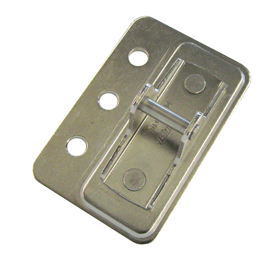 Aventos HK-XS Arm Assembly Adapter Plate for Large Overlay 5 Piece Doors, Nickel-Plated
