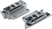 Aventos HK-S Stay Lift, Mounting Plate for Narrow Aluminum Frames (Set), Screw-On, Nickel-Plated