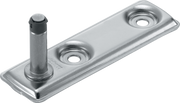 Aventos HK-XS Small Stay Lift, Cabinet Mounting Plate, Screw-On, Nickel-Plated