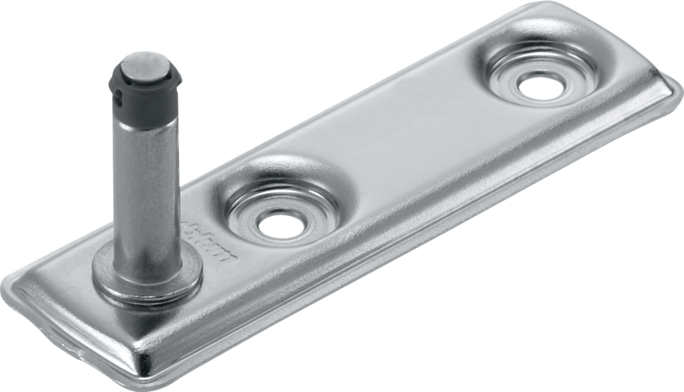 Aventos HK-XS Small Stay Lift, Cabinet Mounting Plate, Screw-On, Nickel-Plated