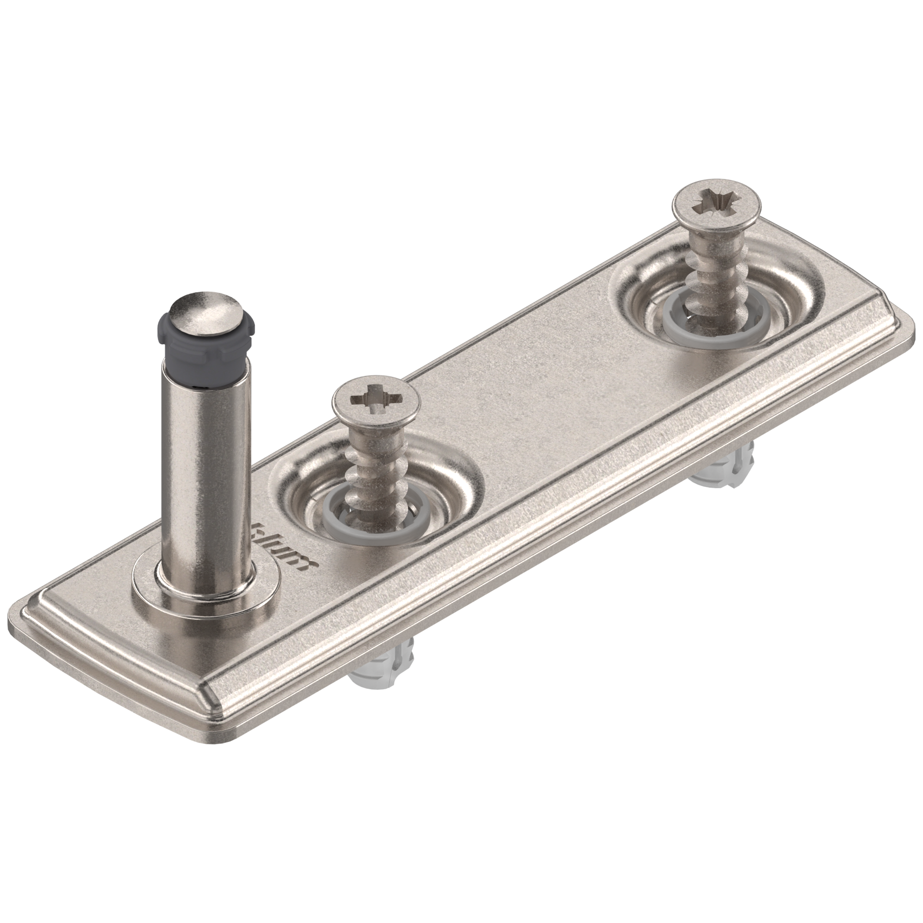 Aventos HK-XS Small Stay Lift, Cabinet Mounting Plate, EXPANDO, Nickel-Plated