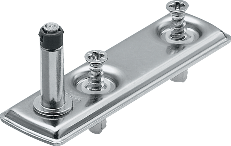 Aventos HK-XS Small Stay Lift, Cabinet Mounting Plate, EXPANDO, Nickel-Plated
