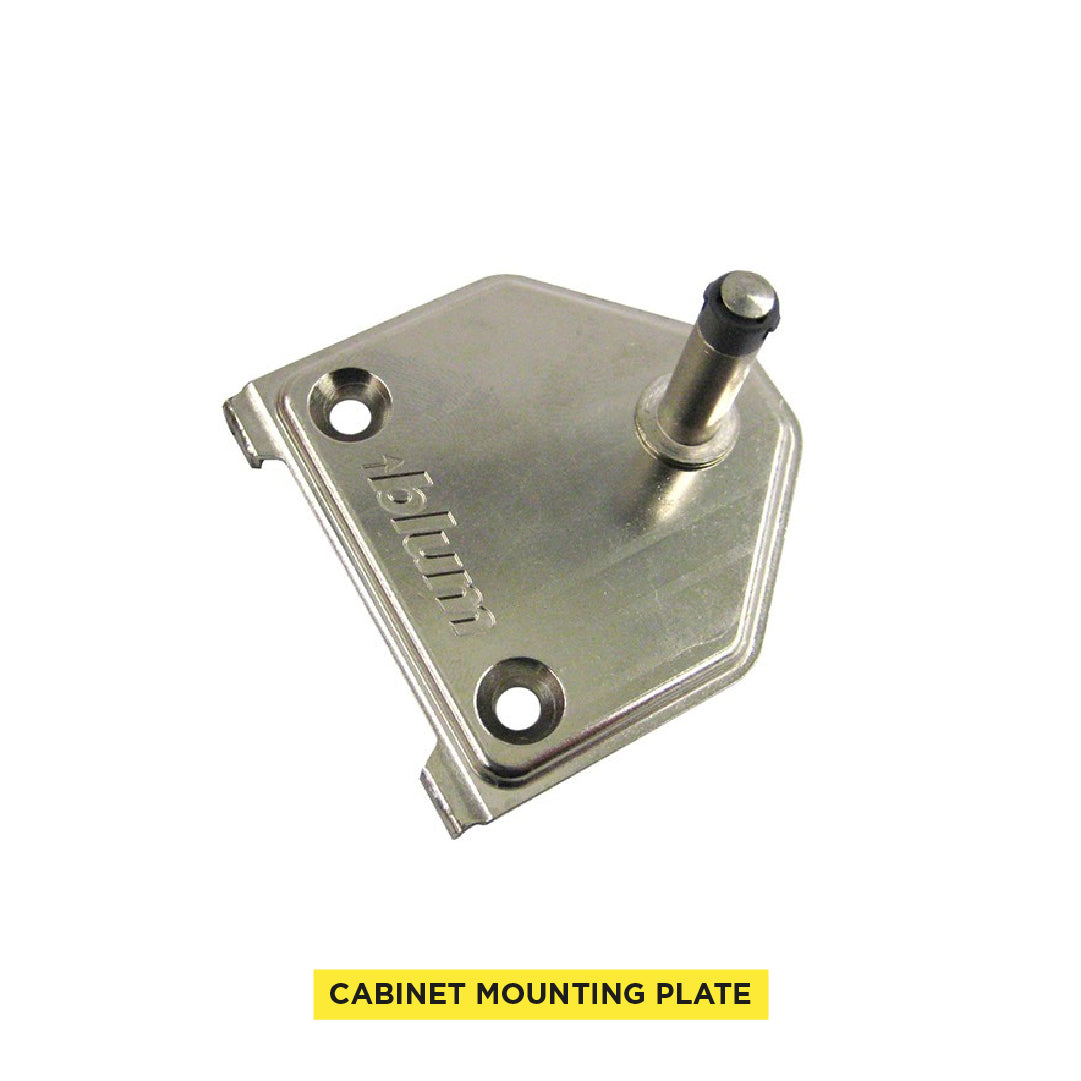 Aventos HK-XS Small Stay Lift, Cabinet Mounting Plate, Screw-On, Nickel-Plated