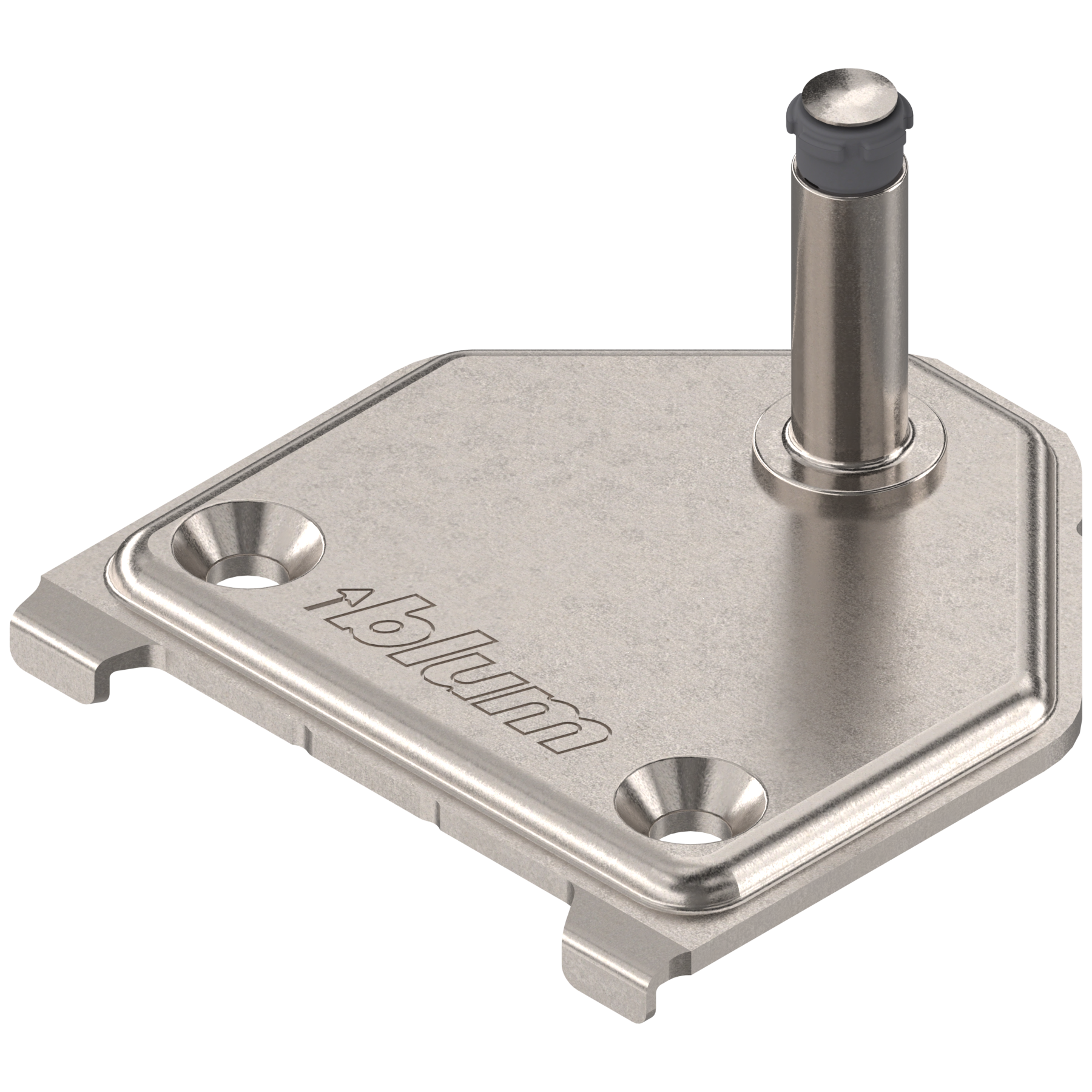 Aventos HK-XS Small Stay Lift, Cabinet Mounting Plate, Screw-On, Nickel-Plated