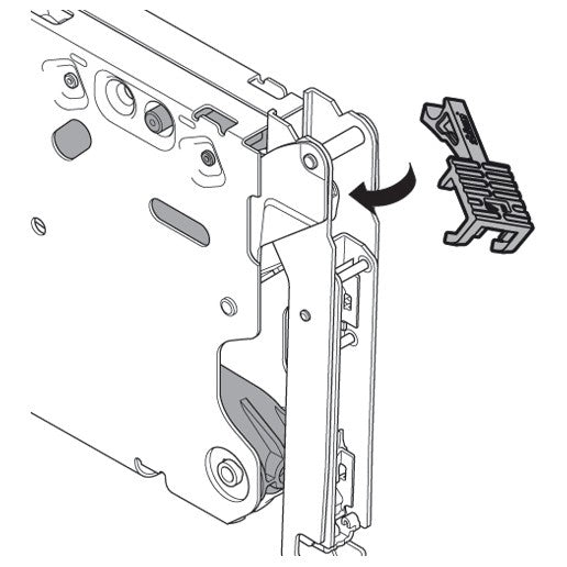 Aventos HK-S 100° Angle Restriction Clip Deep Gray