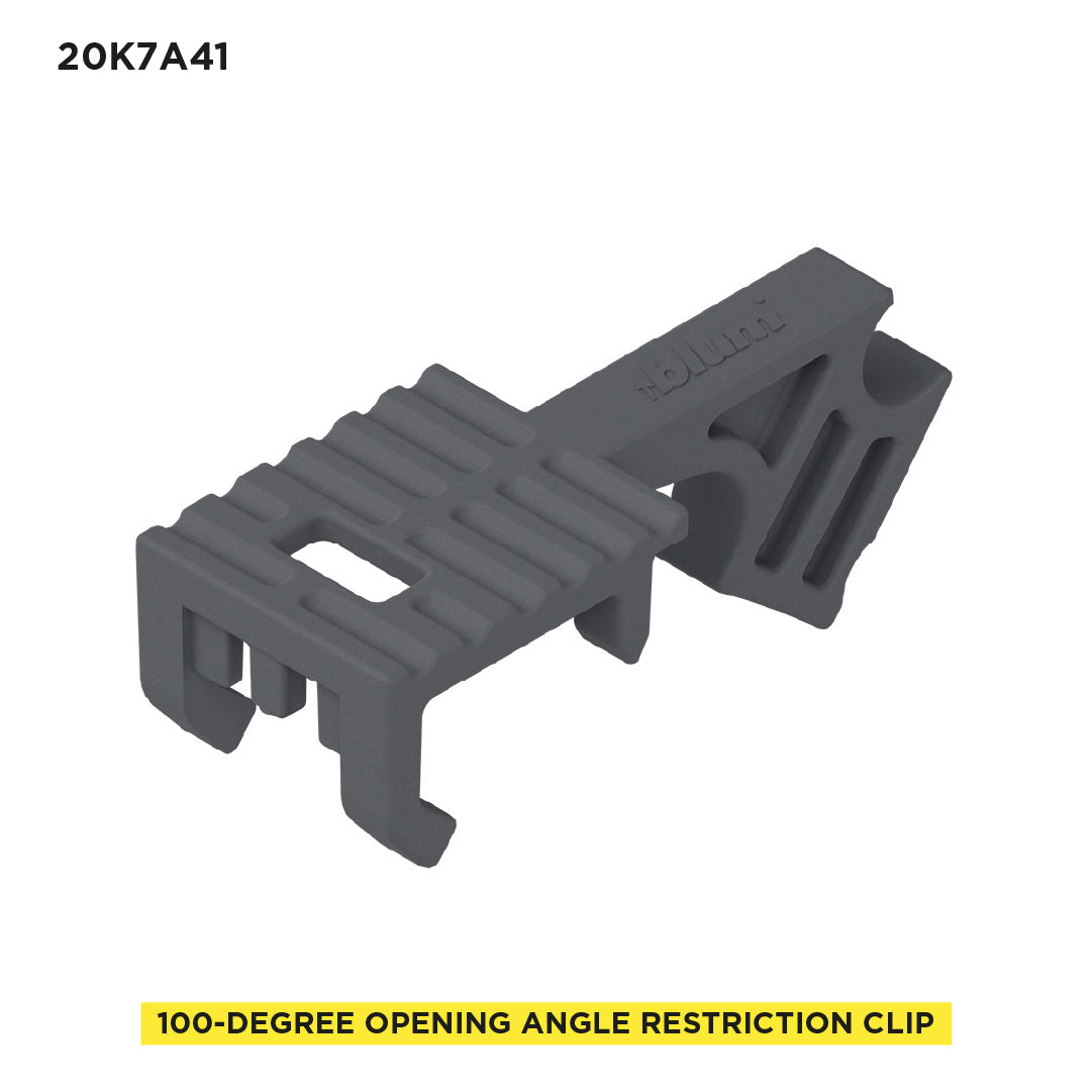 Aventos HK-S 100° Angle Restriction Clip Deep Gray