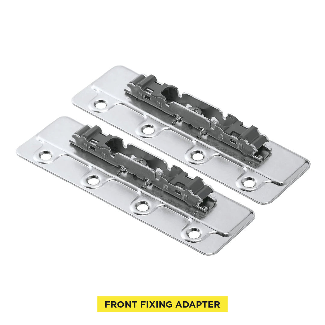 Aventos HS/HL/HK Arm Assembly Mounting Plate With Bracket Set, For Large Overlay 5-Piece Doors, Pair, Nickel-Plated