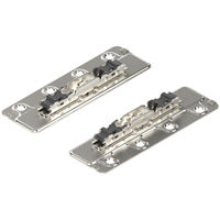 Aventos HS/HL/HK Arm Assembly Mounting Plate With Bracket Set, For Large Overlay 5-Piece Doors, Pair, Nickel-Plated