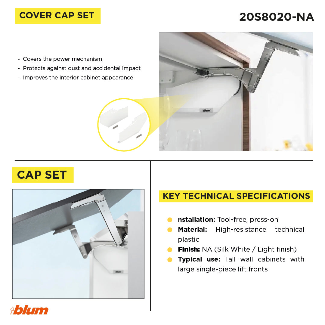 AVENTOS HS Cover set Light Grey / Deep Grey