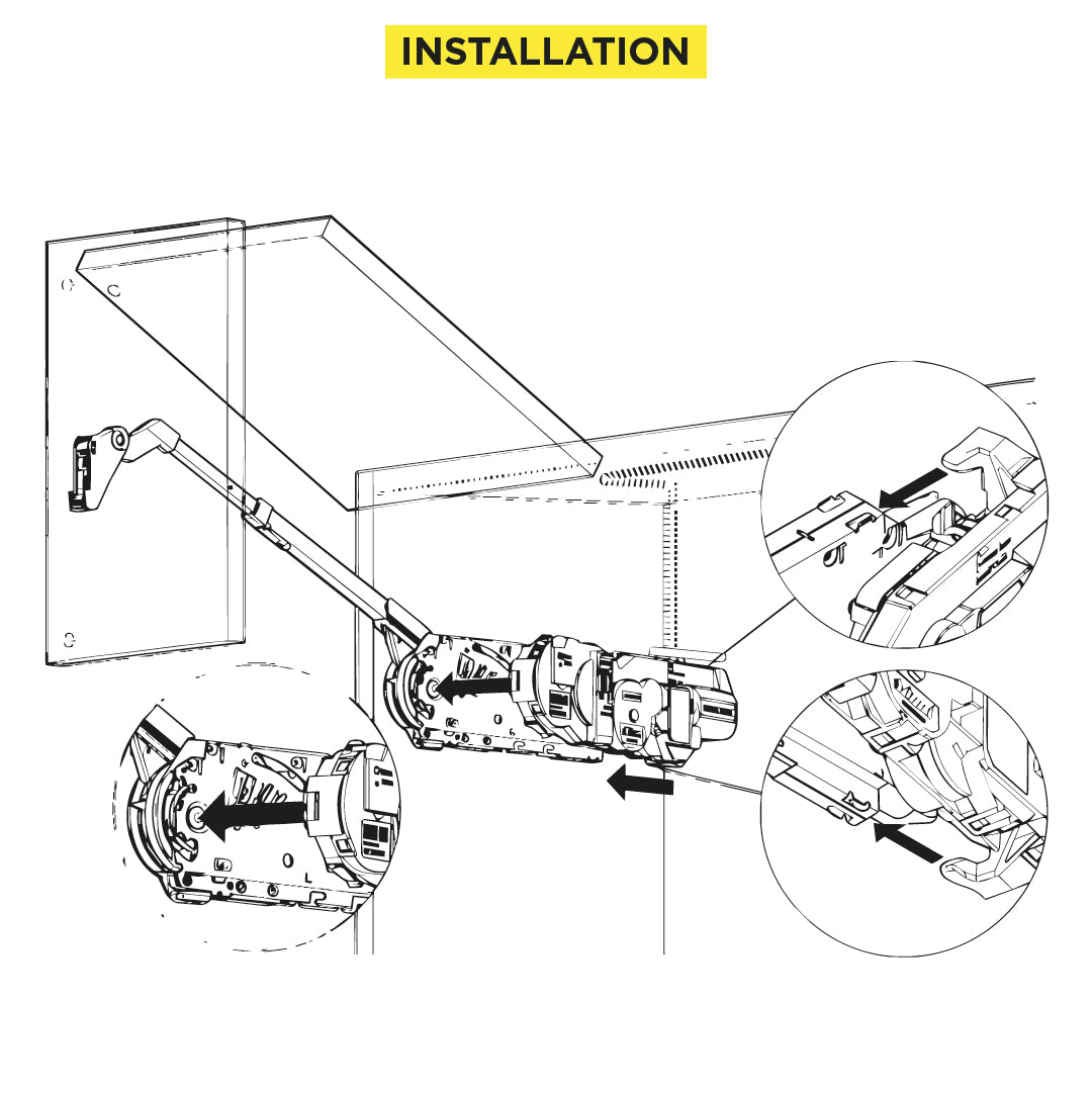 SERVO-DRIVE for AVENTOS HF Drive unit R7037 Dust Grey