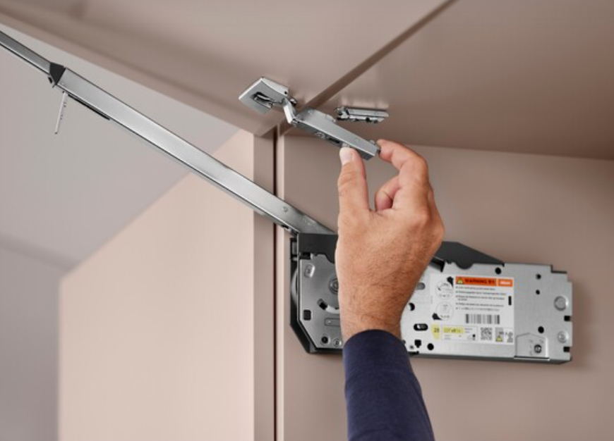 Aventos HF Top Bi-Fold Lift Mechanism (Set), PF=2700-13500 (With 2 Pcs), for Screwing On, Suitable For SERVO-DRIVE, Zinc-Coated