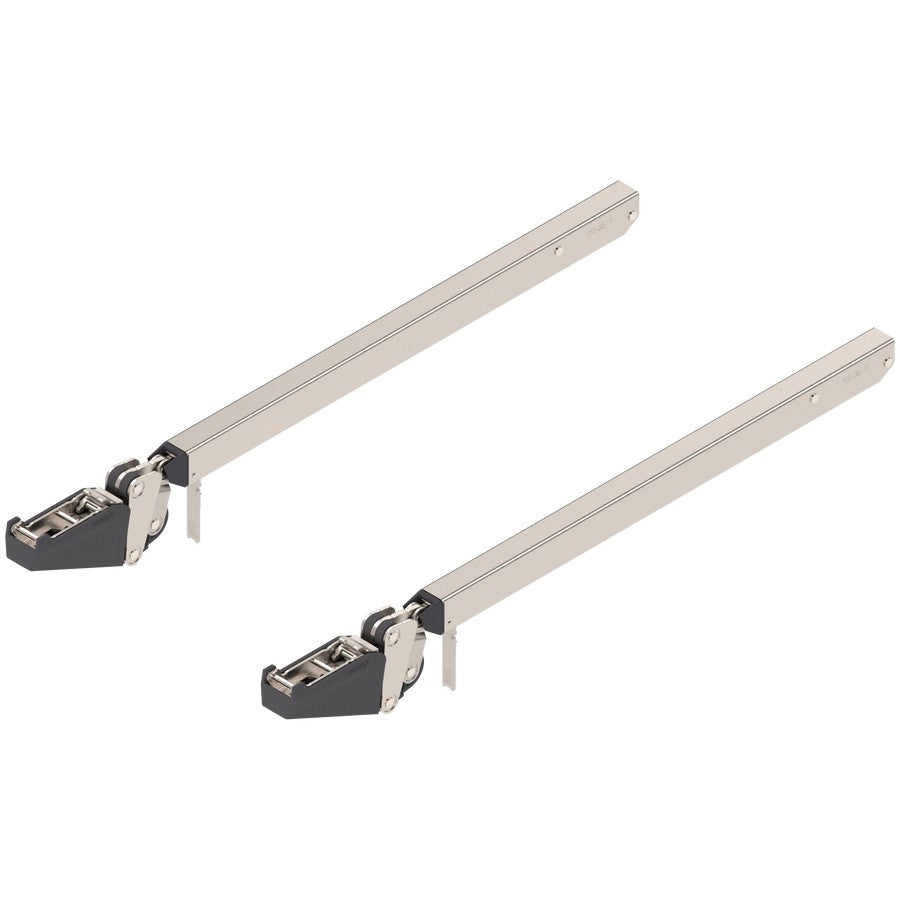Aventos HF Top Bi-Fold Lift System, Lever (Set), CH=600-910 mm (23-5/8" - 35-7/8"), Non-Handed, Nickel-Plated