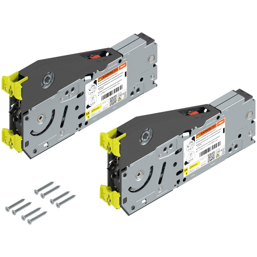 Aventos HL Top Lift Up, Lift Mechanism (Set), CH=300-389 mm (11-13/16" - 15-5/16"), for Screwing On, Suitable For SERVO-DRIVE, Zinc-Coated