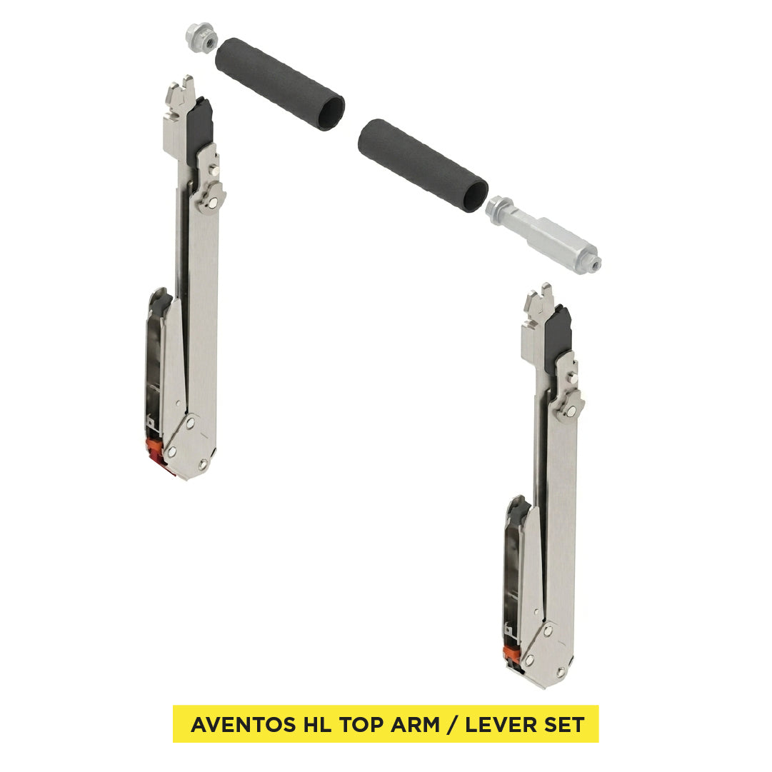 Aventos HL Top Lift Up, Lever (Set), CH=390-540 mm (15-3/8" - 21-1/4"), Non-Handed, Nickel-Plated