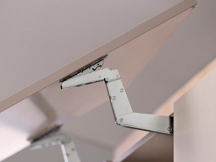 Aventos HS Top Up & Over Lift System, Lever (Set), CH=350-800 mm (13-3/4" - 31-1/2"), Non-Handed, Nickel-Plated