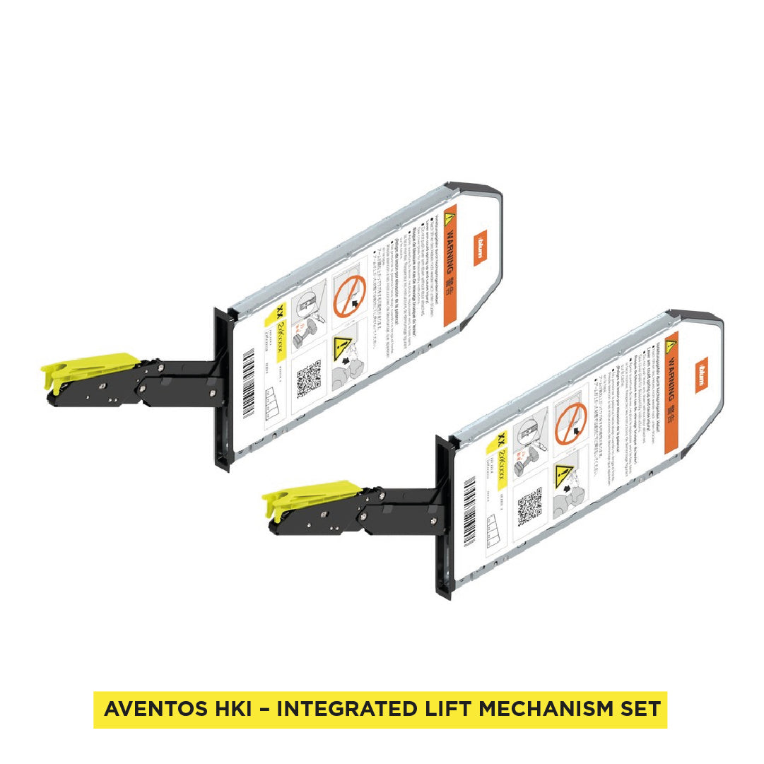 Aventos HKI, Lift Mechanism (Set), PF=420-1610 (With 2 Pieces), Onyx Black