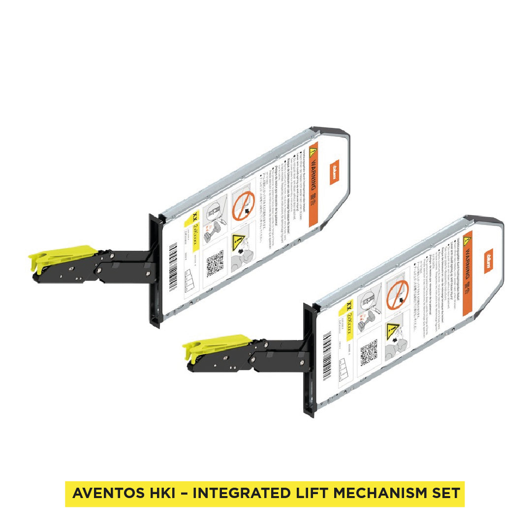 Aventos HKI, Lift Mechanism (Set), PF=420-1610 (With 2 Pieces), For TIP-ON, Onyx Black