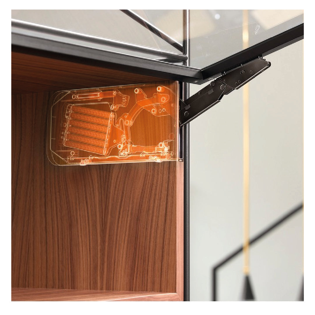 Aventos HKI, Lift Mechanism (Set), PF=1730-5200 (With 2 Pieces), For TIP-ON, Onyx Black