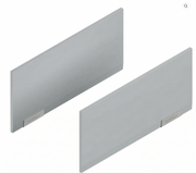 Aventos HKI, Lift Mechanism Cover Cap, Plain, Right+Left, Light Gray/Stainless Steel Brushed