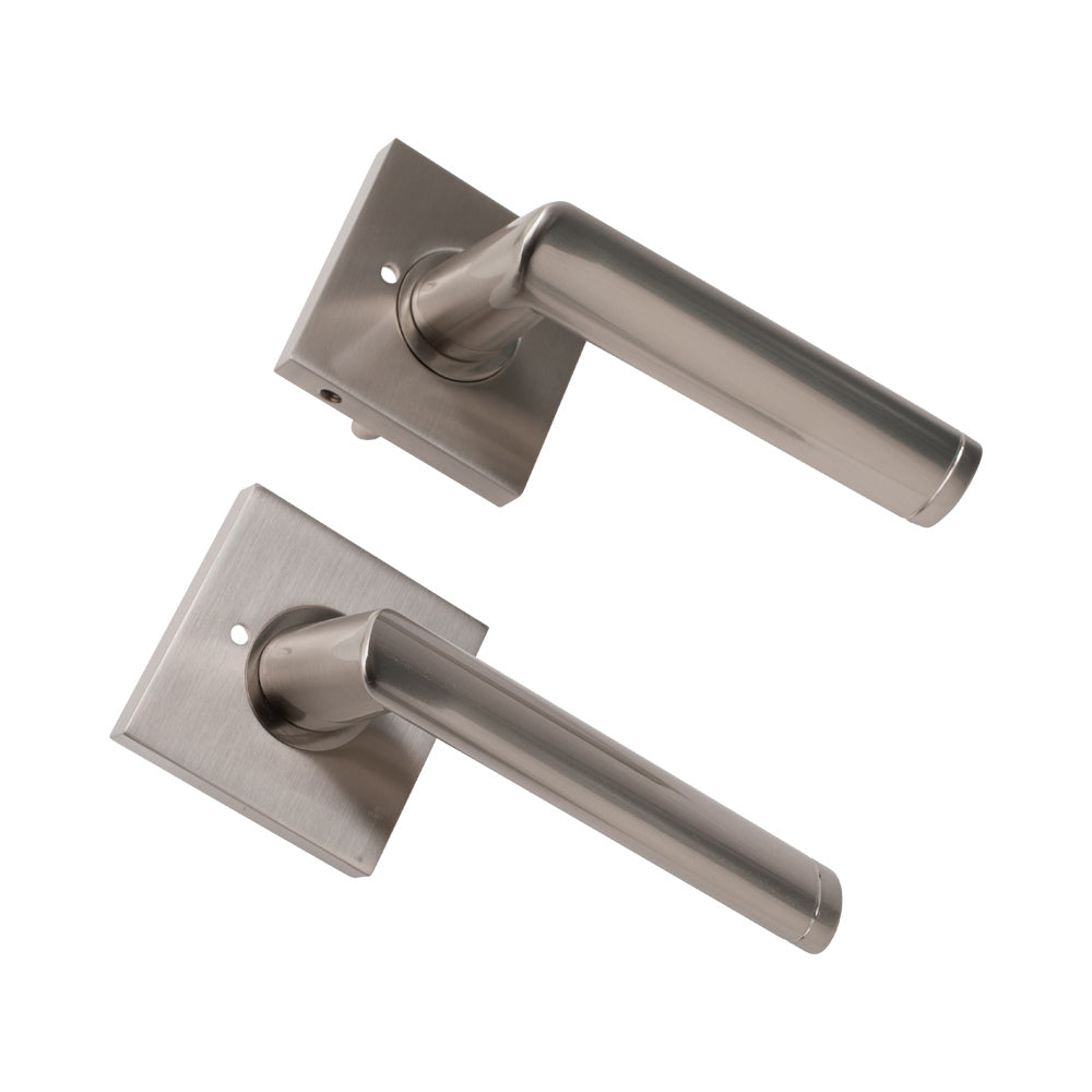 Door Lever Catania Passage Satin Nickel